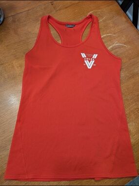 Oiselle Team Volée Red Racerback Mesh Running Singlet Tank Top - Women's